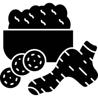 Gıda simgesinin vektör illüstrasyonu