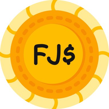 Para birimi simgesi, basit vektör illüstrasyonu