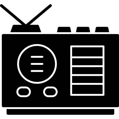 Televizyon. Web simgesi basit illüstrasyon