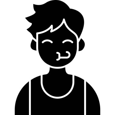 sevimli küçük çocuk karakter