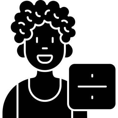 Avatar simgesi, vektör illüstrasyonu