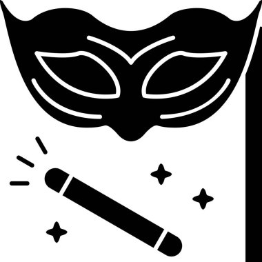 Sihirbaz. Web simgesi basit illüstrasyon