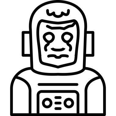 Robot robot simgesi, özet biçimi