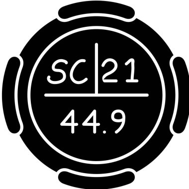 Kronometre simgesi. Kronometre vektör simgesi web için basit örnek