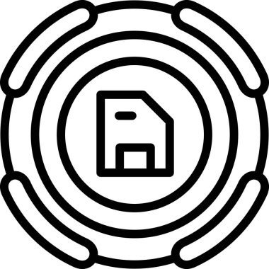 Bir evin vektör illüstrasyonu