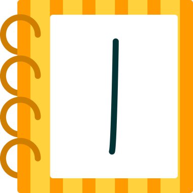 Bir ölçüm bandının modern bir simgesinin vektör çizimi