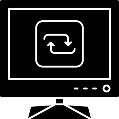 bilgisayar izleyici vektör simgesi