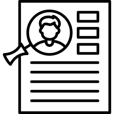 İş görüşmesi. Web simgesi basit illüstrasyon