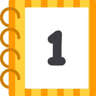 Doldurulmuş takvim tarihi olay simgesi - özet biçimi