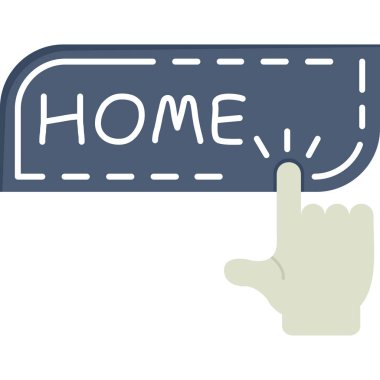 Ev simgesinin vektör illüstrasyonu