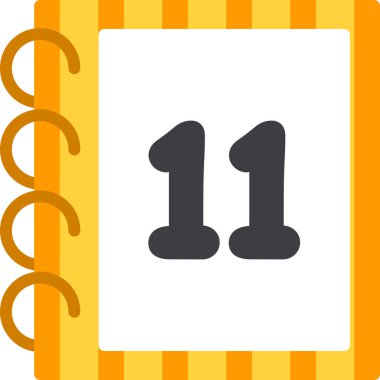 Takvim simgesi vektör illüstrasyonu