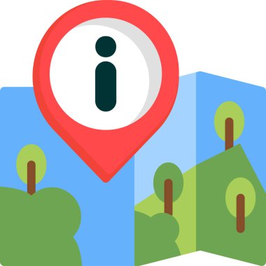 konum haritası pin simgesi düz biçimli