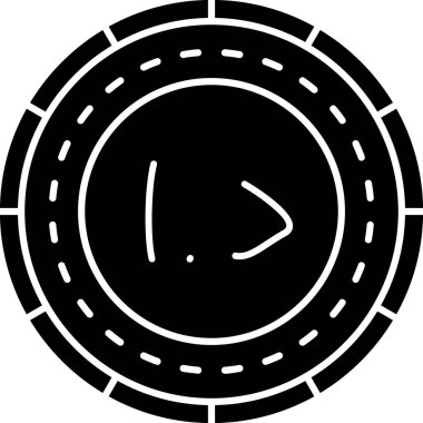 Bir saat simgesinin vektör illüstrasyonu