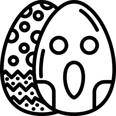 Yumurta. Web simgesi basit illüstrasyon