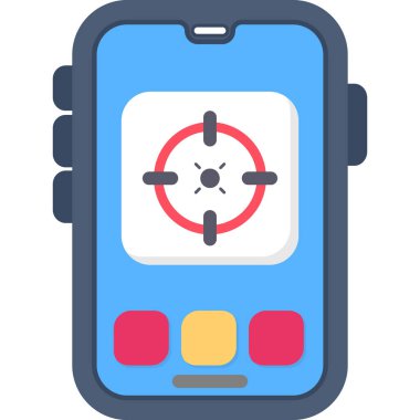 cep telefonu ikonu vektör illüstrasyonu