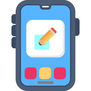 akıllı telefon simgesi vektör illüstrasyonu