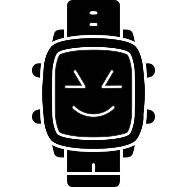 Mutlu yüz ifadesi, vektör illüstrasyonu