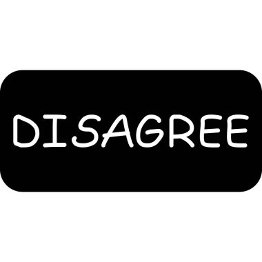 Sevmeme düğmesi. Kare siyah düğme gibi değil