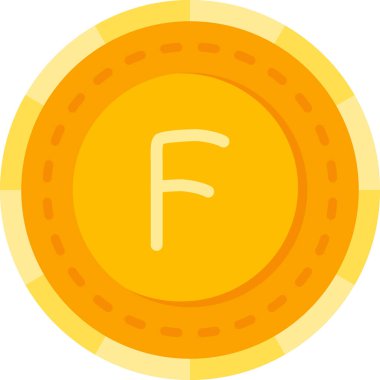 Sikke simge, düz stil