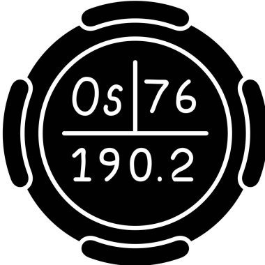 Moda Biçiminde Saat Simgesi İzole Arkaplan