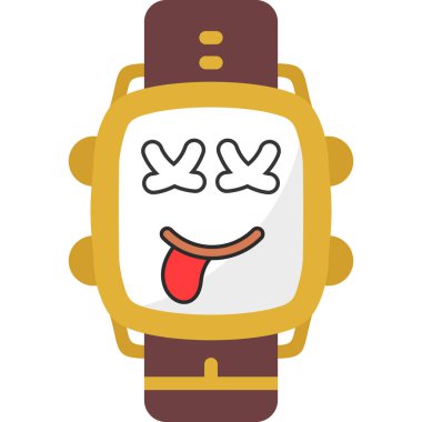 Çizgi film alarm saatinin vektör çizimi