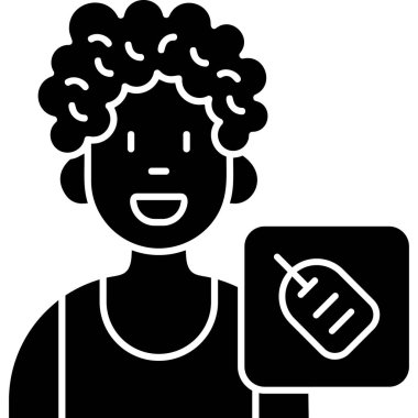 avatar. Web simgesi basit illüstrasyon