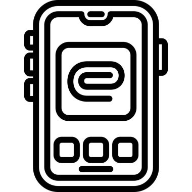 telefon simgesi, vektör illüstrasyonu