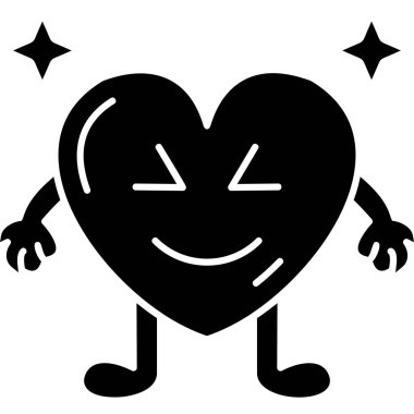 Kalp. Web simgesi basit tasarım