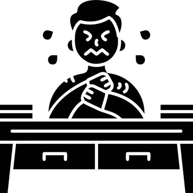 Boks simgesi vektör illüstrasyonu