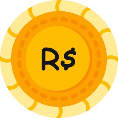 Bozuk para simgesinin vektör illüstrasyonu