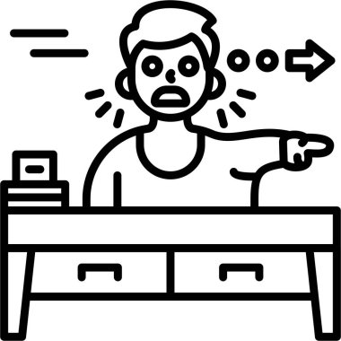 Müşteri dükkanı simgesi, vektör illüstrasyonu