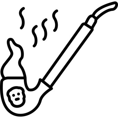 sigara dumanı simgesi tüttürüyor