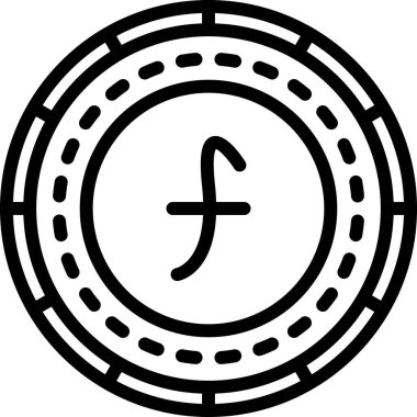 Sikke Simgesi vektör illüstrasyonu