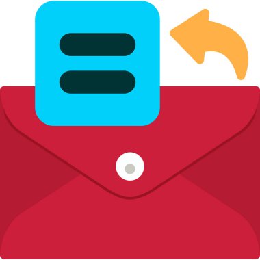 e-posta zarfı simgesi düz biçimli