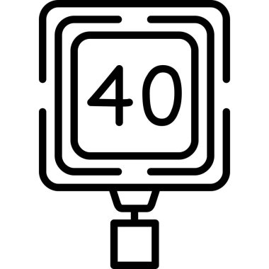 4 0 4 0 vektör simgesi tasarımı.