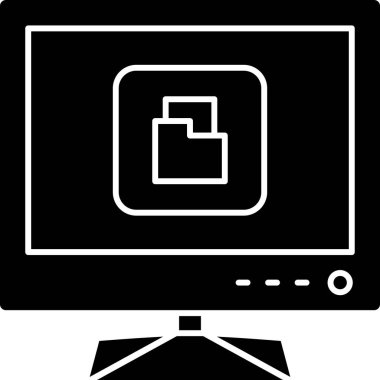 Kişisel ve ticari kullanım için vektör bilgisayar simgesi.