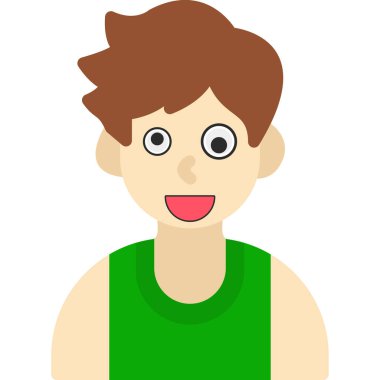 Sakallı bir adamın izole edilmiş avatarı