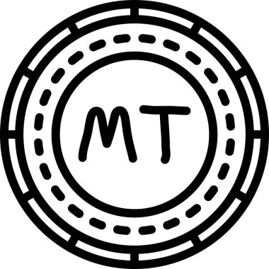 Para birimi. Web simgesi basit illüstrasyon