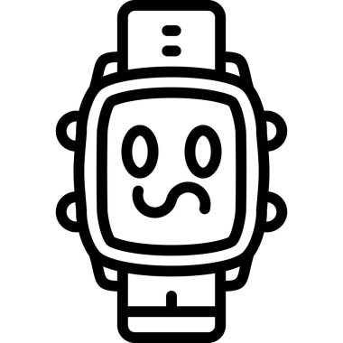 robot yüz simgesi, özet biçimi