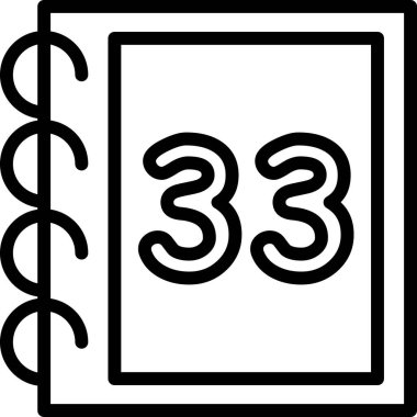 Takvim web simgesi, basit vektör illüstrasyonu