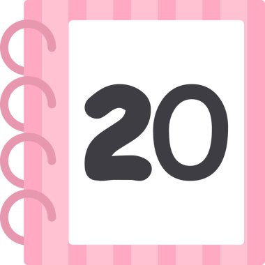 Takvim web simgesi basit illüstrasyon