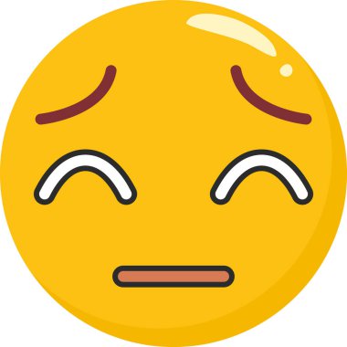 emoji duygu simgesi simgesi doldurulmuş dış hat biçimi