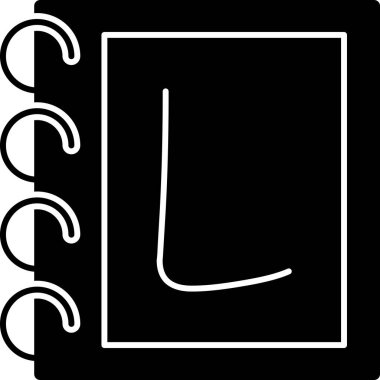 Bir kitabın siyah beyaz arkaplanının vektör çizimi