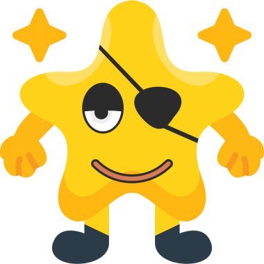 Çizgi film yıldızı çizimi karakteri