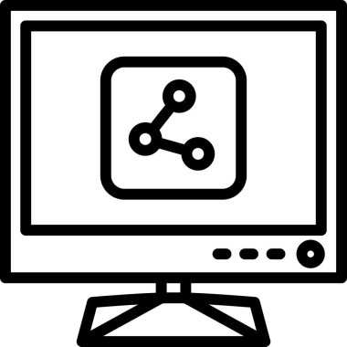 bilgisayar simgesi vektör illüstrasyonu