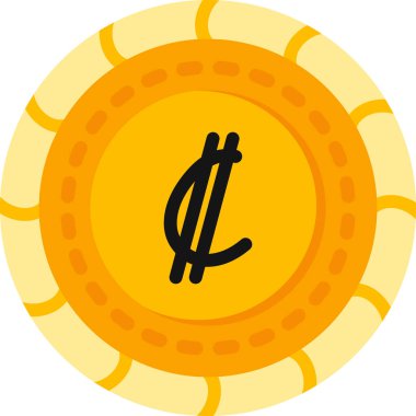 Para için. Web simgesi basit illüstrasyon