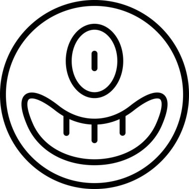 Yüzü. Web simgesi basit tasarım