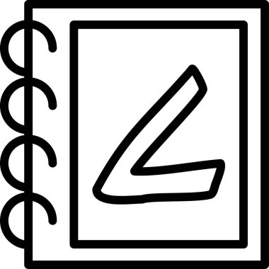 kitap simgesi vektör illüstrasyonu