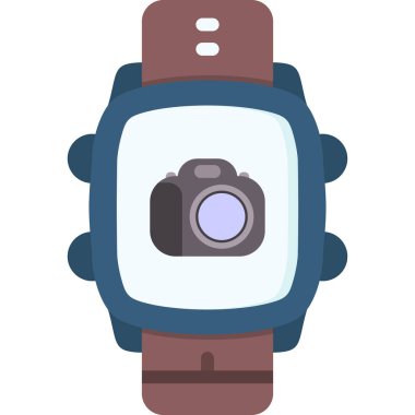 akıllı kamera akıllı twatch izole vektör simgesi tasarımı