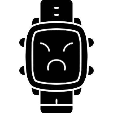 düz biçimli kızgın yüz simgesi simgesi